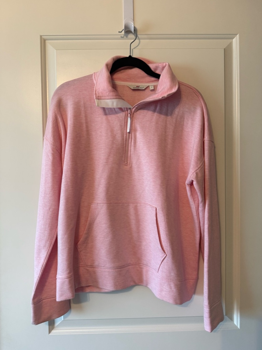 Vineyard Vines Light Pink Quarter-Zip Pullover